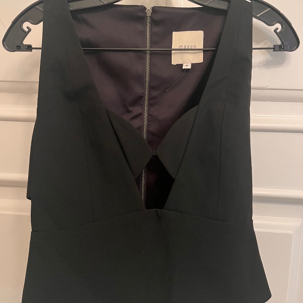 Michelle Mason - Back cut-out top (Size XS)